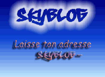 laisse l adresse de ton blog pour ke ..........